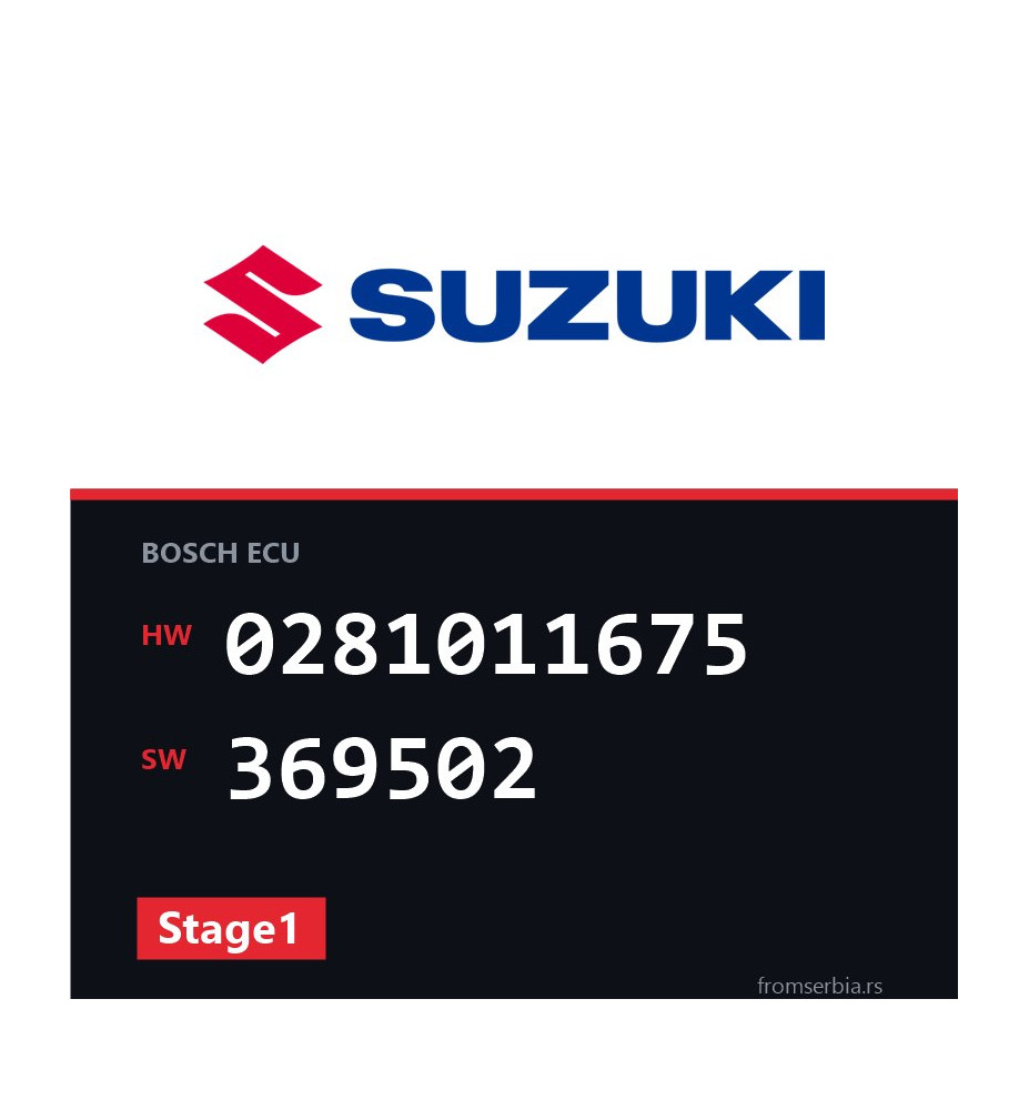Suzuki Vitara 0281011675 369502 Stage1 tuning file
