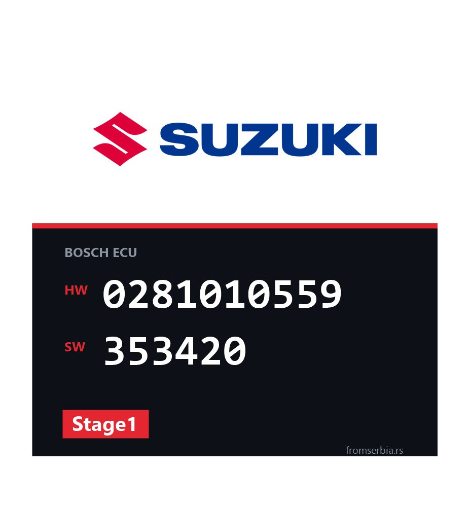 Suzuki Vitara 0281010559 353420 Stage1 tuning file