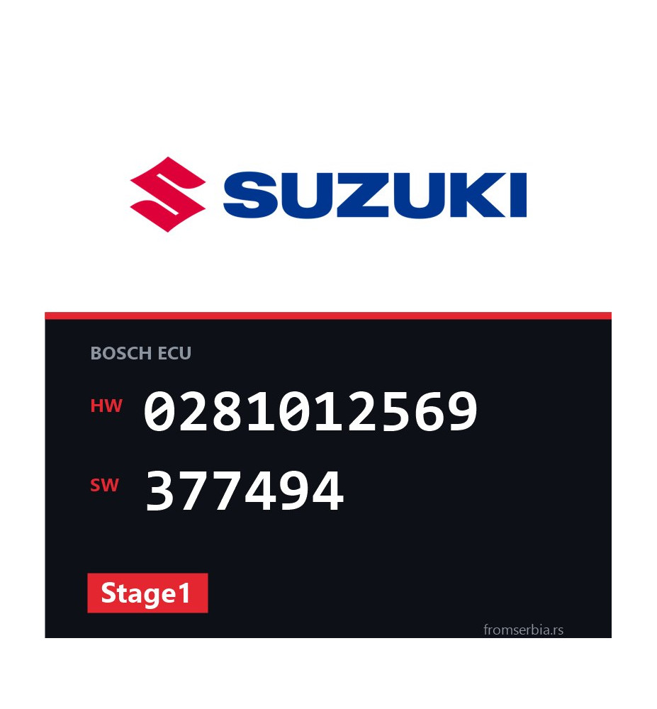 Suzuki Vitara 0281012569 377494 Stage1 tuning file
