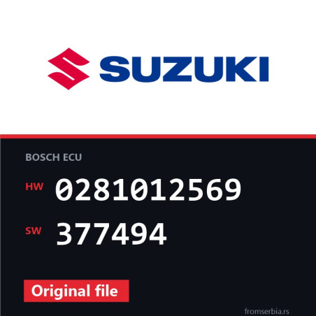 Suzuki Vitara 0281012569 377494 original ECU file