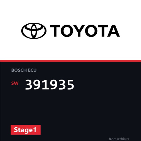 Toyota yaris 391935 Stage1 tuning file