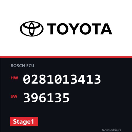 Toyota Auris 0281013413 396135 Stage1 tuning file