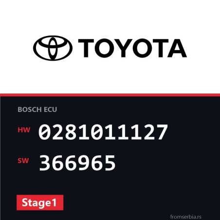 Toyota Yaris 0281011127 366965 Stage1 tuning file