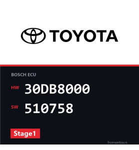 Toyota Yaris 30DB8000 510758 Stage1 tuning file
