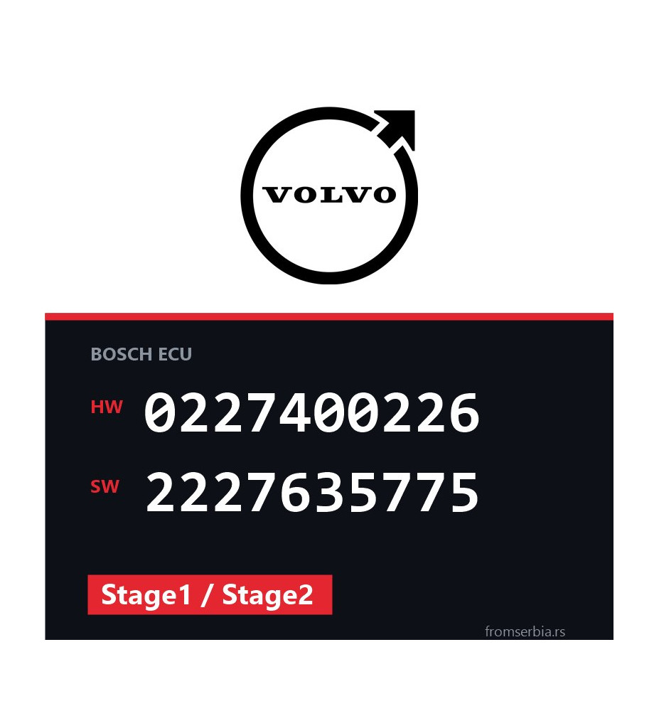 Volvo 850 0227400226 2227635775 Stage1 / Stage2 tuning file