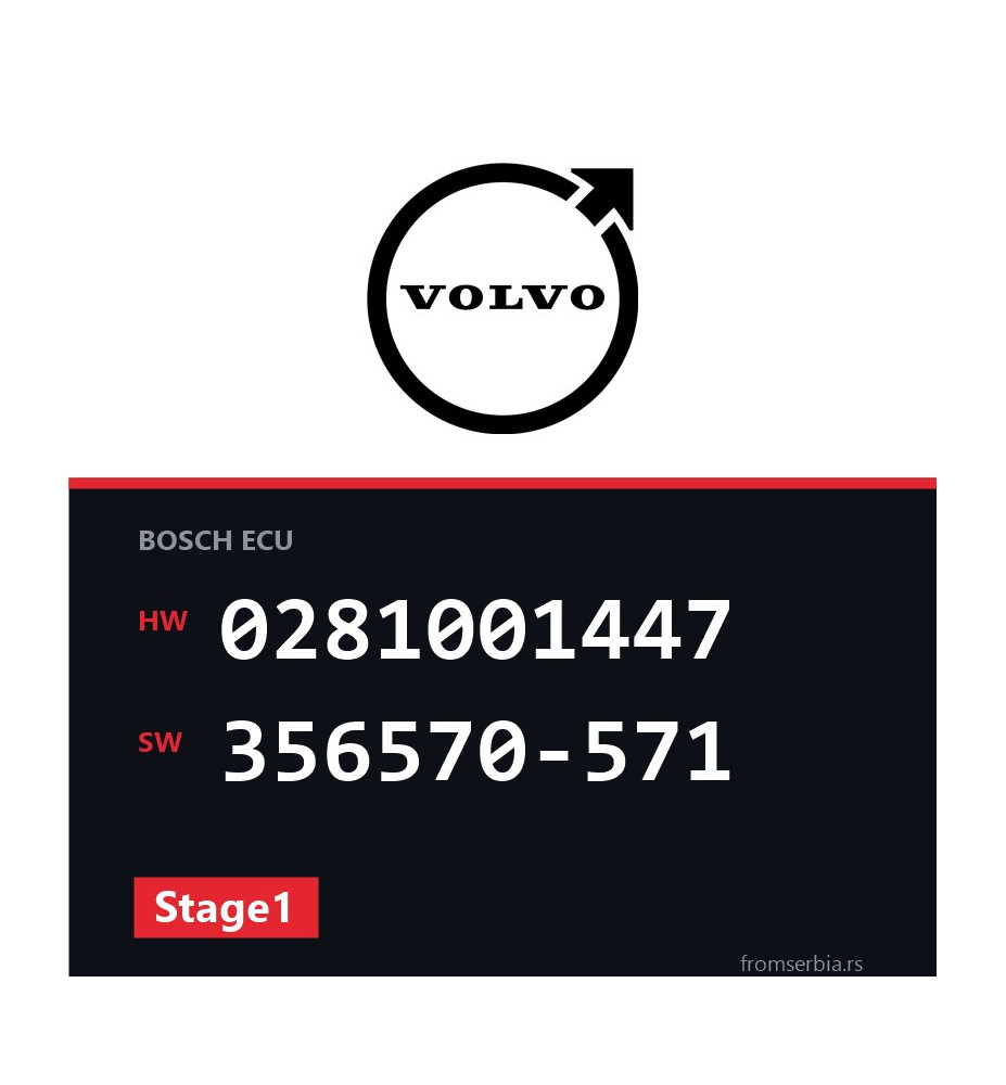 Volvo 850 0281001447 356570-571 Stage1 tuning file