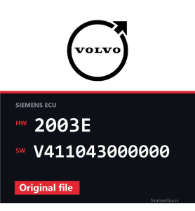 Volvo V40 2003E V411043000000 original ECU file