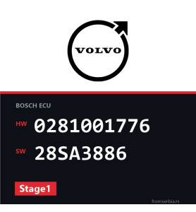 Volvo V70 0281001776 28SA3886 Stage1 tuning file