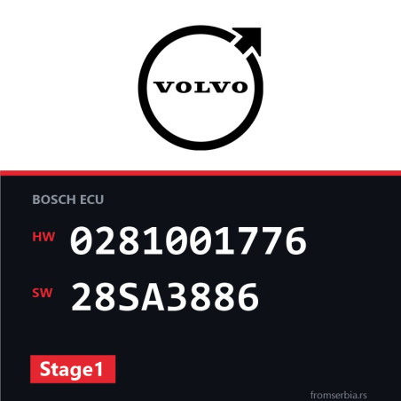 Volvo V70 0281001776 28SA3886 Stage1 tuning file