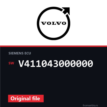 Volvo V40 V411043000000 original ECU file