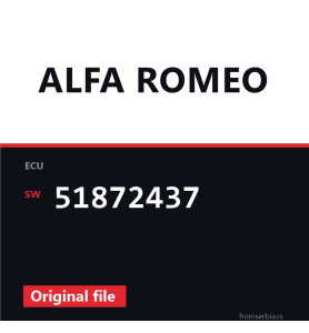 Alfa Romeo 1.4 51872437 original ECU file