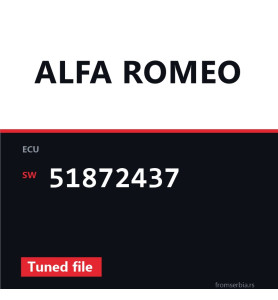 Alfa Romeo 1.4 51872437 Tuned file tuning file
