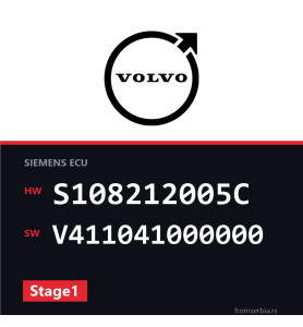 Volvo V40 S108212005C V411041000000 Stage1 tuning file
