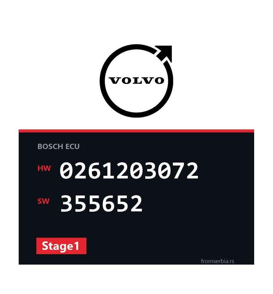 Volvo 850 0261203072 355652 Stage1 tuning file