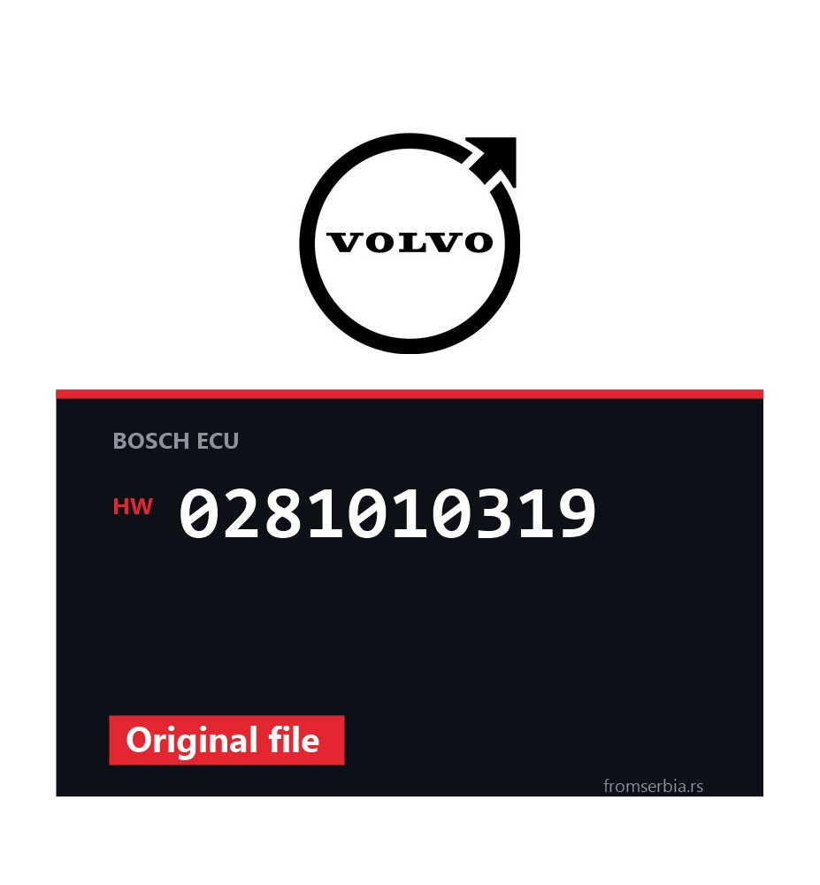 Volvo S60 0281010319 original ECU file