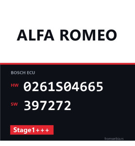 Alfa Romeo Mito 0261S04665 397272 Stage1+++ tuning file