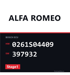 Alfa Romeo Mito 0261S04409 397932 Stage1 tuning file