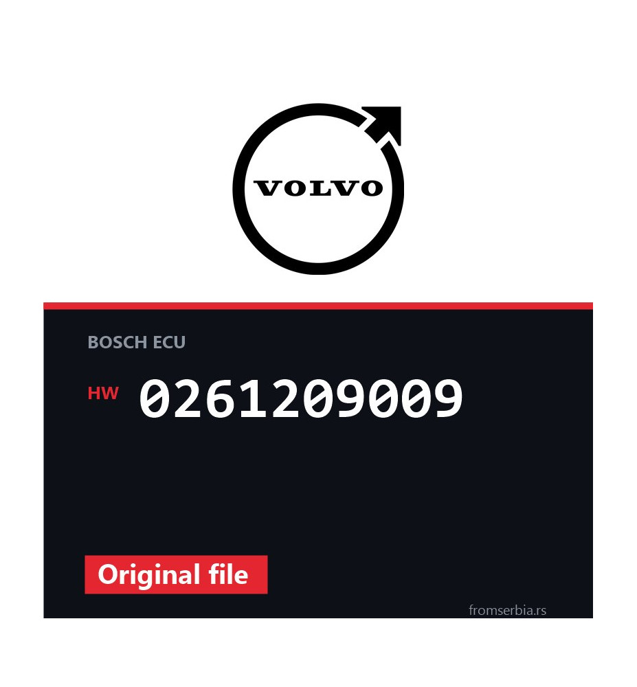 Volvo V70 0261209009 original ECU file
