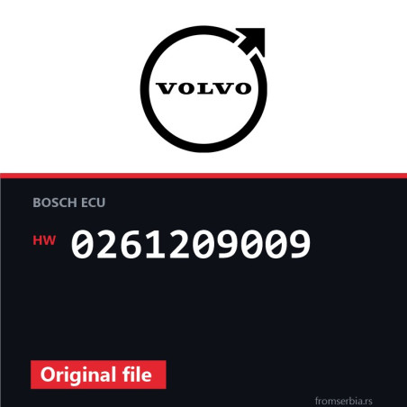 Volvo V70 0261209009 original ECU file