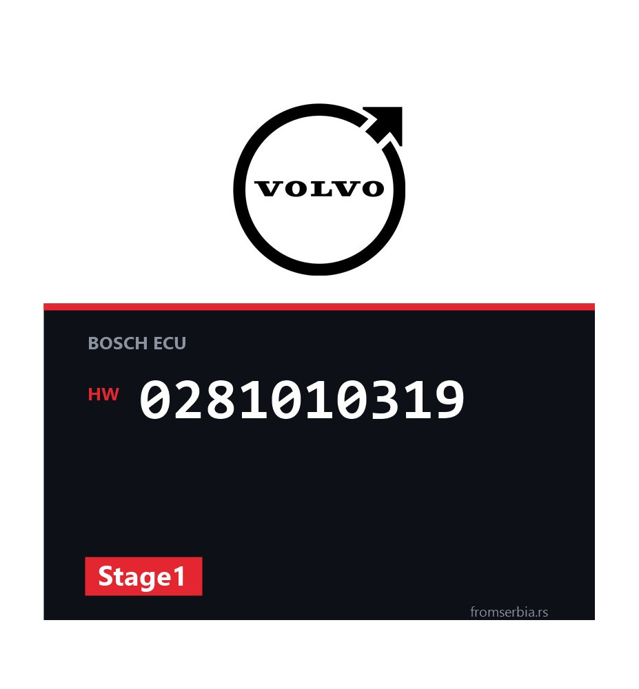 Volvo S60 0281010319 Stage1 tuning file