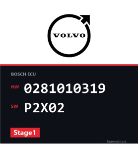 Volvo S60 0281010319 P2X02 Stage1 tuning file