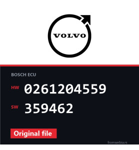 Volvo S60 0261204559 359462 original ECU file