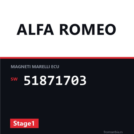 Alfa Romeo Mito 51871703 Stage1 tuning file