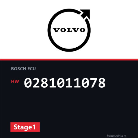 Volvo XC90 0281011078 Stage1 tuning file