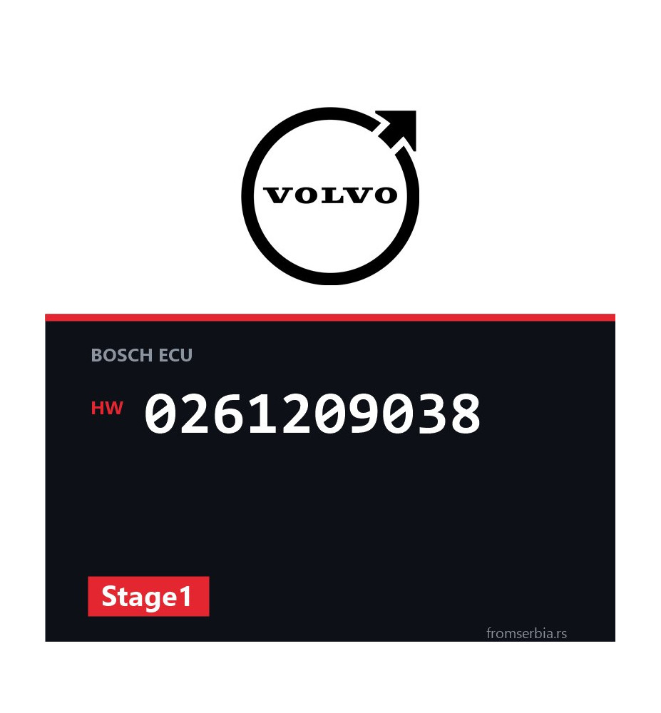 Volvo C70 0261209038 Stage1 tuning file