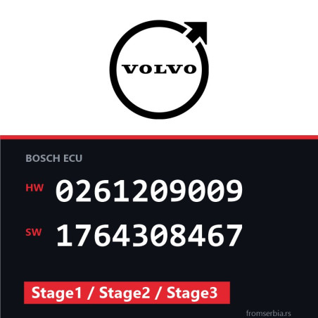 Volvo C70 0261209009 1764308467 Stage1 / Stage2 / Stage3 tuning file