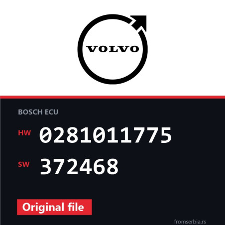 Volvo S40 0281011775 372468 original ECU file