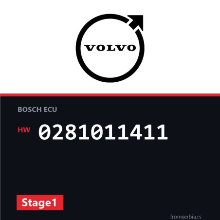 Volvo V70 0281011411 Stage1 tuning file