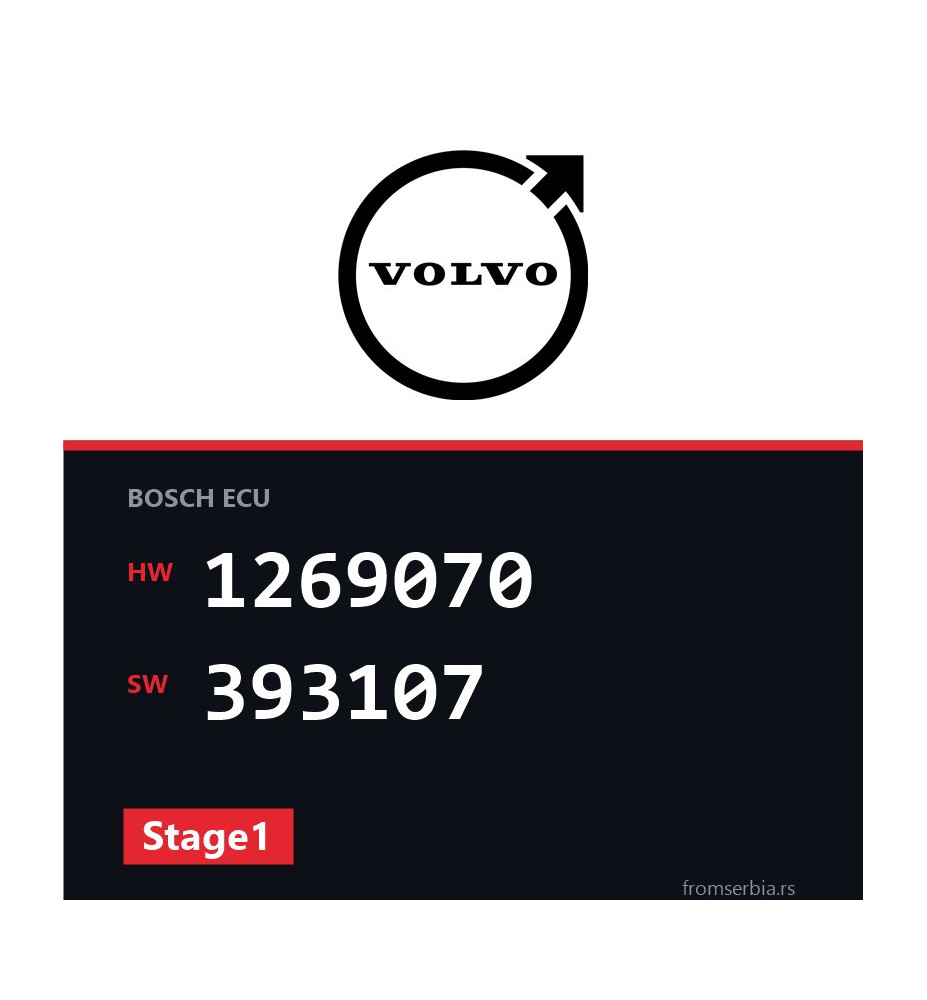 Volvo X70 1269070 393107 Stage1 tuning file