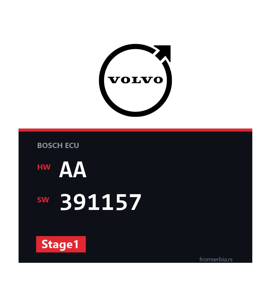 Volvo V70 AA 391157 Stage1 tuning file