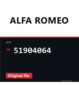 Alfa Romeo Mito 51904064 original ECU file