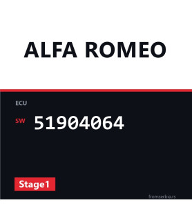 Alfa Romeo Mito 51904064 Stage1 tuning file