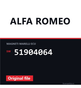 Alfa Romeo Mito 51904064 original ECU file