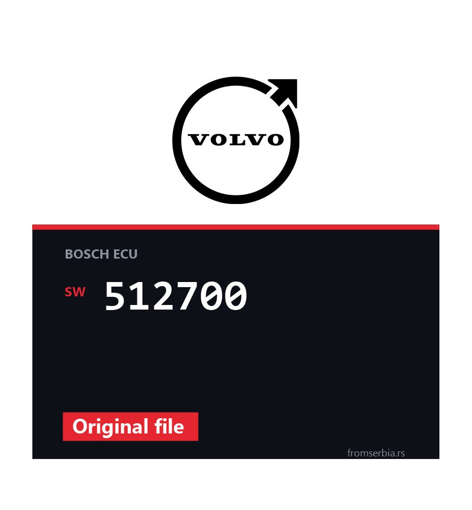 Volvo XC60 512700 original ECU file