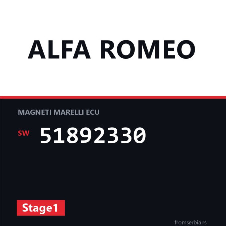 Alfa Romeo Mito 51892330 Stage1 tuning file