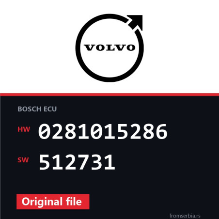 Volvo XC60 0281015286 512731 original ECU file