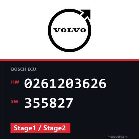 Volvo 850 0261203626 355827 Stage1 / Stage2 tuning file