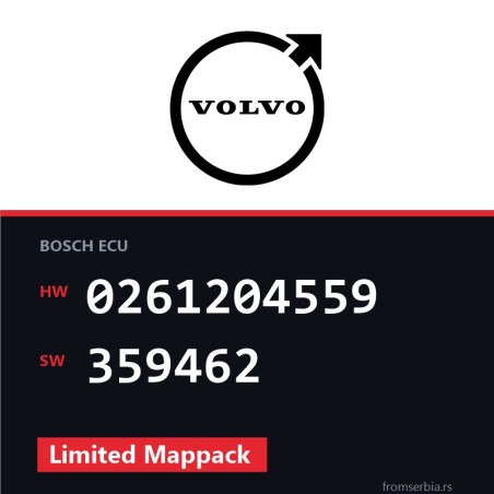 Volvo 0261204559 359462 Limited Mappack tuning file
