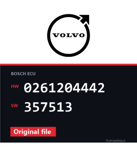 Volvo S70T5 0261204442 357513 original ECU file