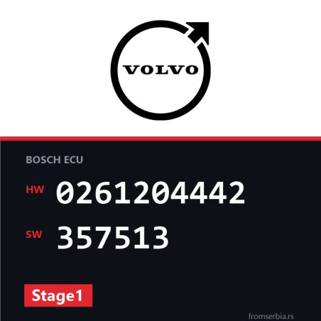 Volvo S70T5 0261204442 357513 Stage1 tuning file