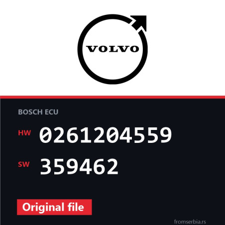 Volvo S80 0261204559 359462 Stage1 tuning file