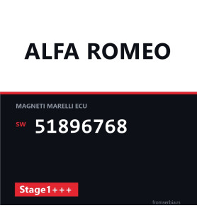 Alfa Romeo Giulietta 51896768 Stage1+++ tuning file