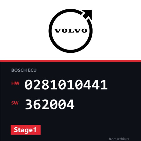 Volvo V40 0281010441 362004 Stage1 tuning file