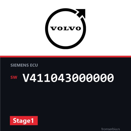 Volvo V40 V411043000000 Stage1 tuning file
