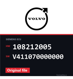 Volvo V40 108212005 V411070000000 original ECU file
