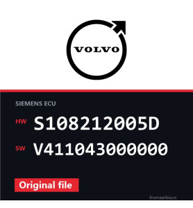 Volvo V40 S108212005D V411043000000 original ECU file